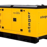 Stager YDY22S Generator insonorizat 22kVA, 87A, 1500rpm, monofazat, diesel